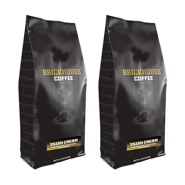 Brickhouse Ground Coffee, Irish Cream, 2/12oz Bags