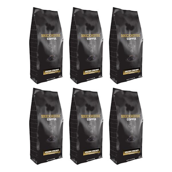 Brickhouse Ground Coffee, Irish Cream, 6/12oz Bags