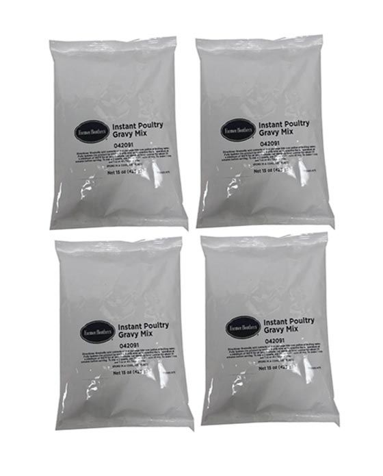Farmer Brothers Instant Poultry Gravy (4 Bags/15 Oz Ea.)