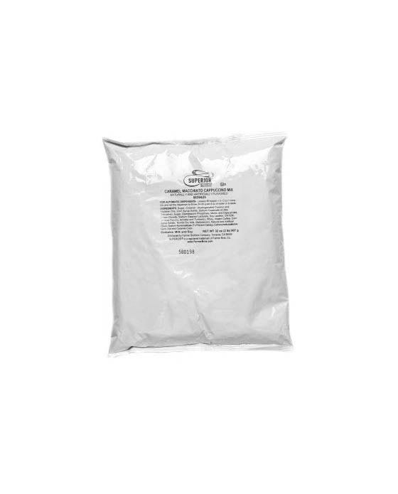 Superior Cappuccino Mix Caramel Macchiato 1 Bag (2 Lbs)