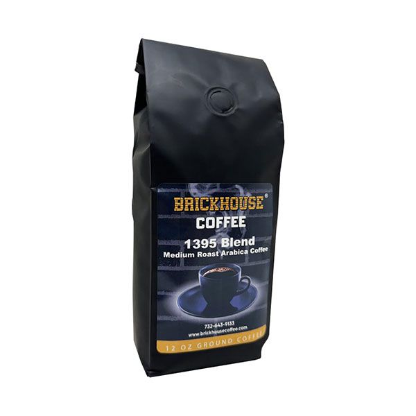 Brickhouse Coffee, 1395 Blend, 100% Arabica Ground Coffee, 12oz Bag