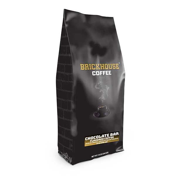 Brickhouse Ground Coffee, Chocolate Bar Flavored Coffee, 6/12 Oz Bags