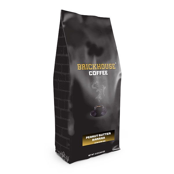 Brickhouse Ground Coffee, Peanut Butter Banana, 6/12 Oz Bags