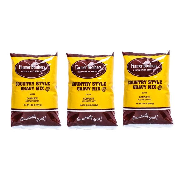 Farmer Brothers Country Gravy Mix (3 Bags/24 Oz Ea.)