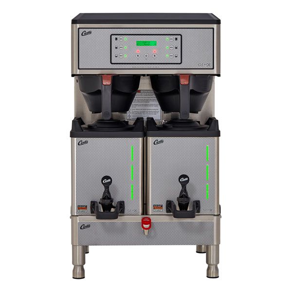 Curtis GEMXTIFT10A1000 G3 GemX Gemini® IntelliFresh® Twin 1.5 Gallon Coffee Brewer With FreshTrac® Satellites