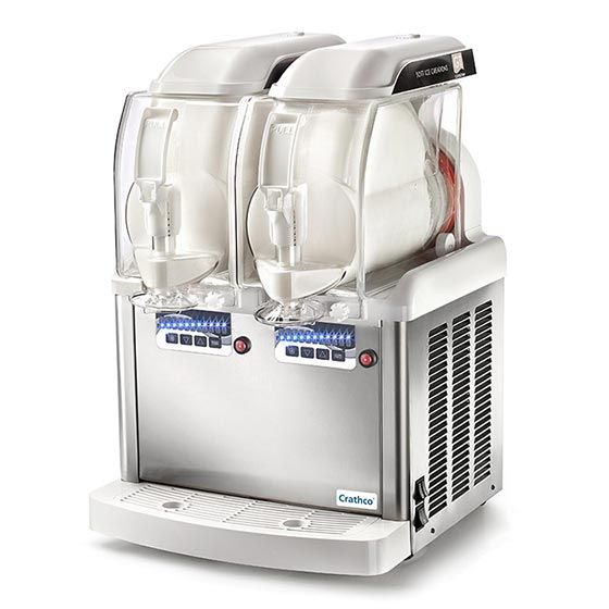 Crathco GT PUSH 2 (1206-013), Double 1.3 Gallon Frozen Granita & Cold Cream Dispenser