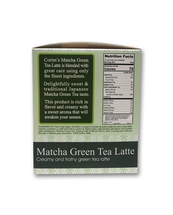 Matcha Green Tea Latte Single Serve K Cups 72 Cups Sweet Tea Latte