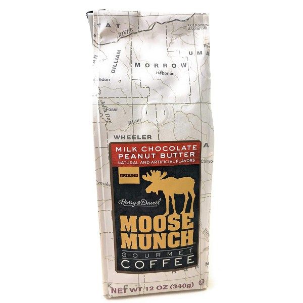 Harry & David Moose Munch Milk Chocolate Peanut Butter Ground Gourmet Coffee 3 Bags