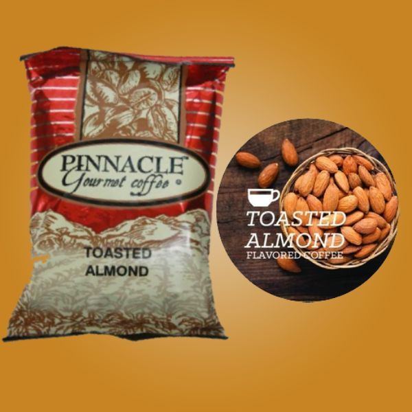 Pinnacle Toasted Almond Ground Coffee (24-2.25 Oz Bags)