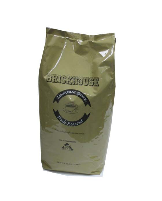  Brickhouse 100% Colombian Bean, 5 Lb Bag