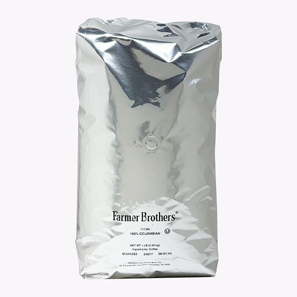  Farmer Brothers 100% Colombian Whole Bean Coffee, 6x5lb Bags, 30lbs Total (Replaces 3387)