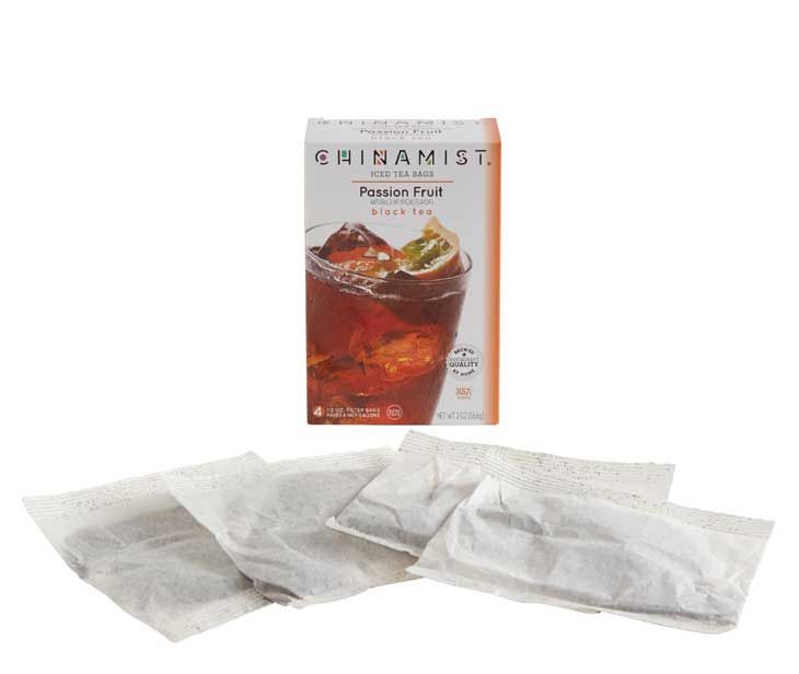  China Mist Naturally Flavored Passion Fruit Iced Tea Bags, 4-Count Box, 6-Pack (Each Bag Yields 1/2 Gallon)