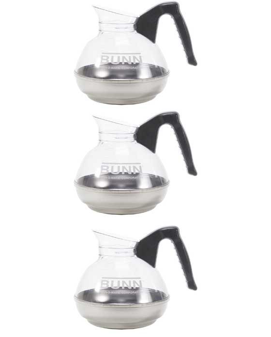 BUNN® BUNN 06100.0101: Easy Pour® Coffee Decanter, 3 Pack