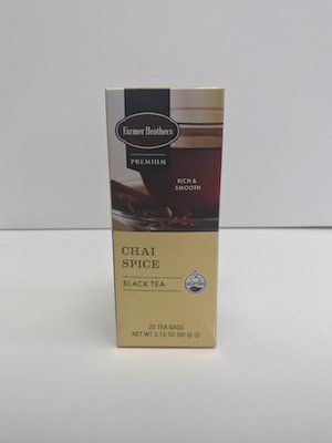  Farmer Brothers Premium: Chai Spice Hot Tea, 6/25 Ct Tea Boxes