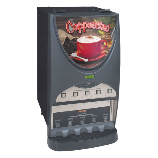 BUNN® Bunn 38100.0050 IMIX-5S+ Silver Series Plus Hot Beverage System - 5 Hoppers