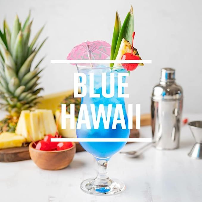  Granita Machine, Frozen Drink Blue Hawaii Slush Machine Cocktail Mix 6 Bottle