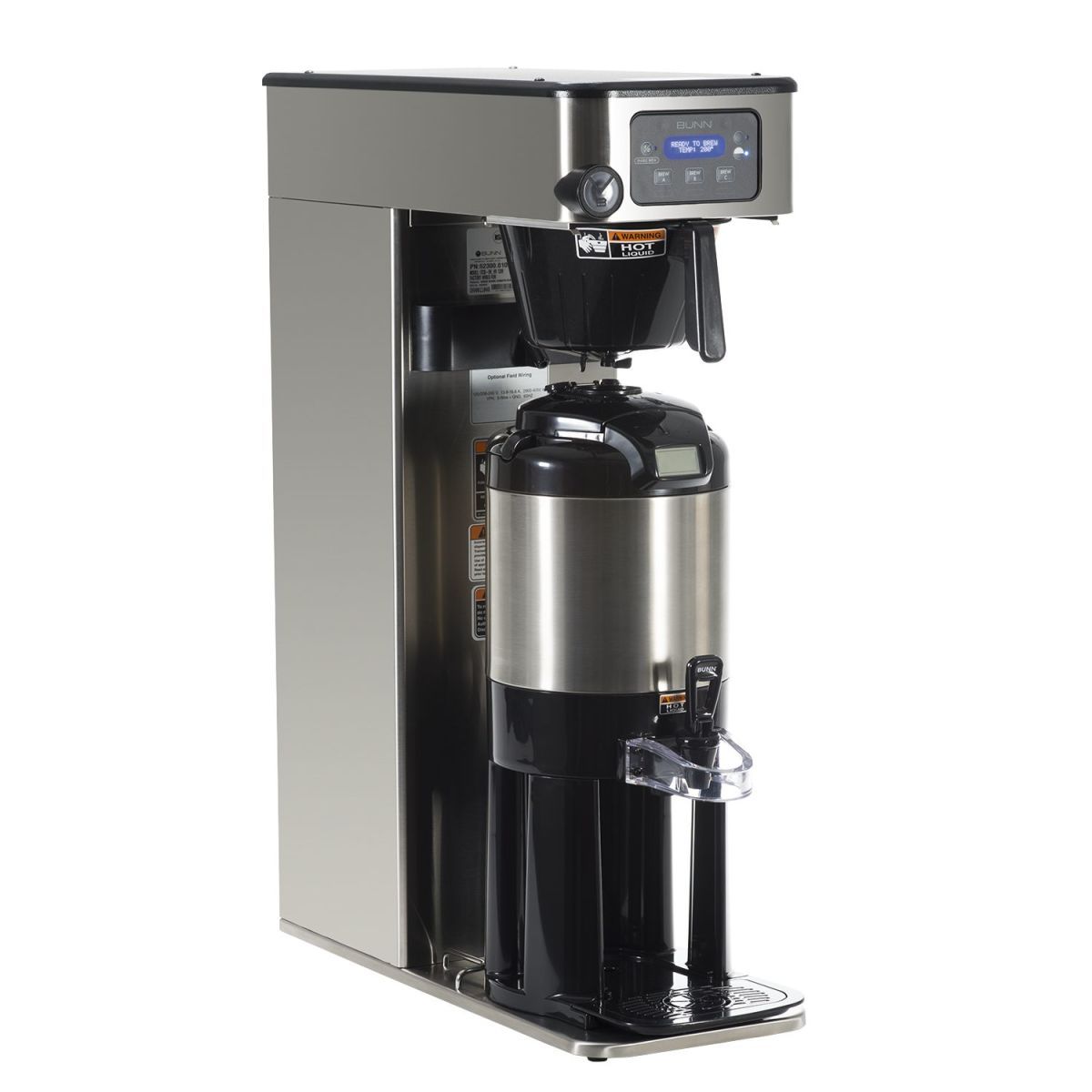 BUNN® Bunn 52300.0100 ITCB-DV Infusion High Volume Single Coffee And Tea Brewer - Dual Voltage