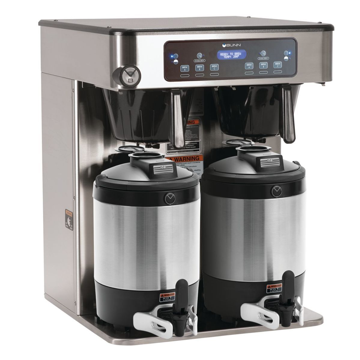 BUNN® Bunn 53200.0100 ICB Twin Infusion Series Stainless Steel Automatic Coffee Brewer - 120/240V, 6000W