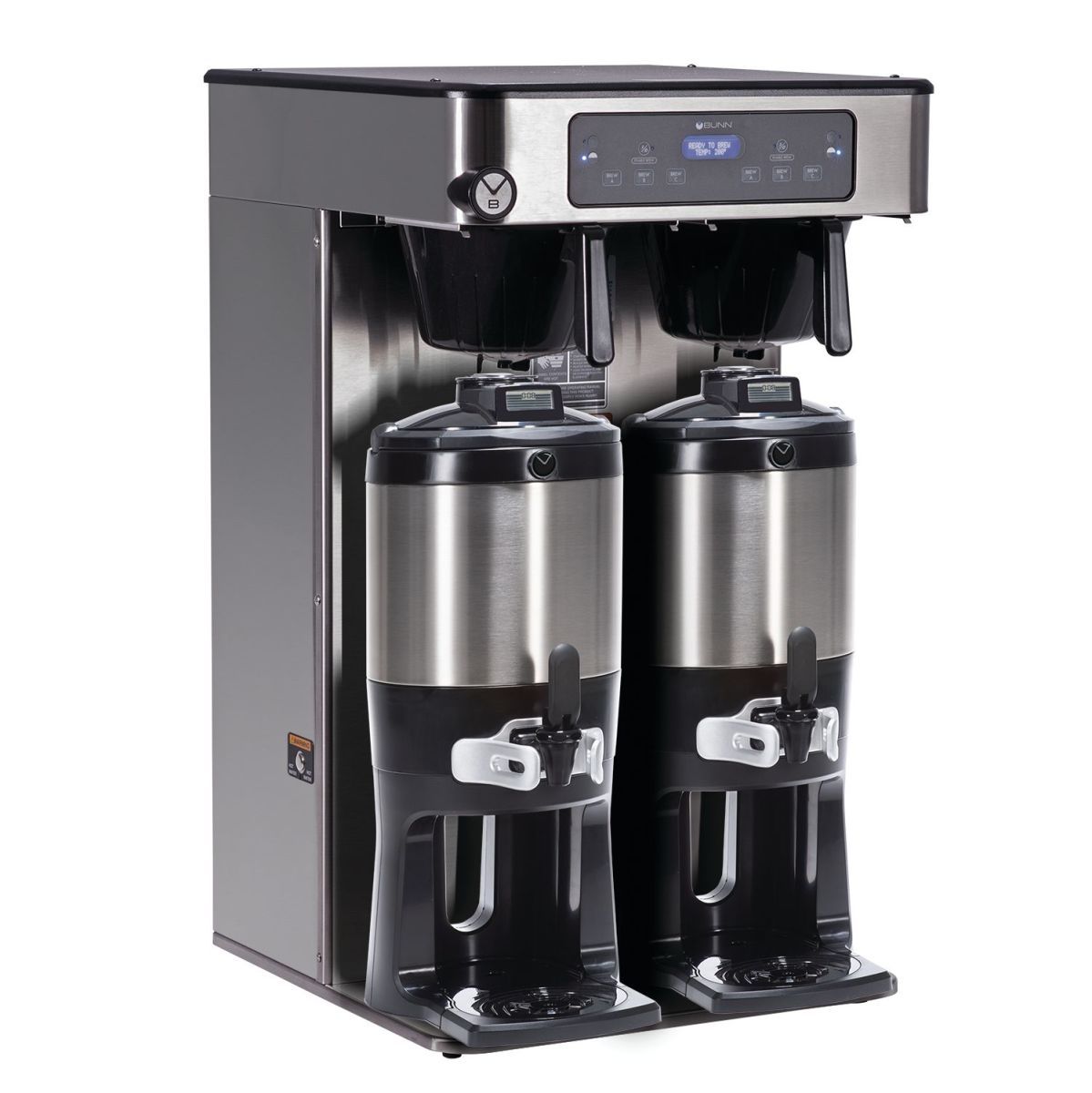 BUNN® Bunn 53200.0101 ICB Twin Tall Infusion Series Stainless Steel Automatic Coffee Brewer - 120/240V, 6000W