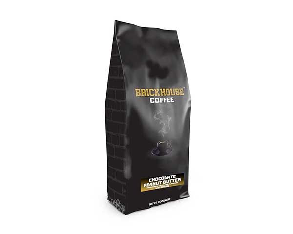  Brickhouse Ground Coffee, 6/12 Oz Bags (Chocolate Peanut Butter)