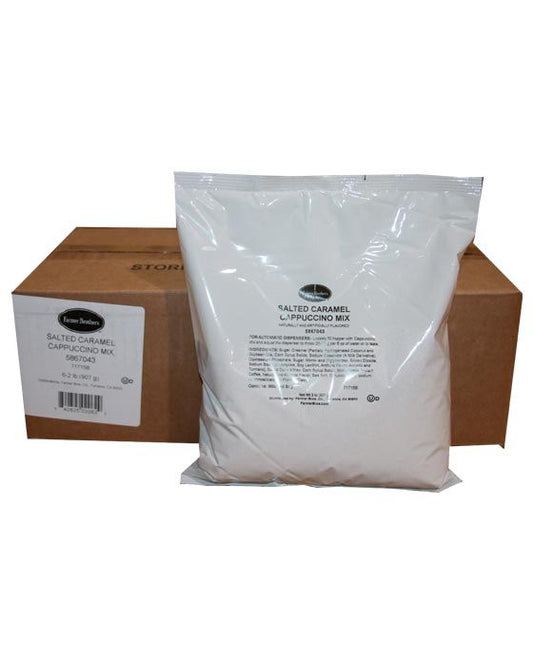 Superior Farmer Brothers Cappuccino Mix Salted Caramel 6 Bags (2 Lbs Ea)