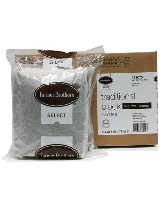  Farmer Brothers Black Iced Tea For Sweetening, 4 Boxes - 24/4 Oz