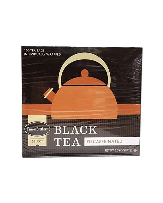  Farmer Brothers Black Tea: 2 Boxes Regular & 2 Boxes Decaf