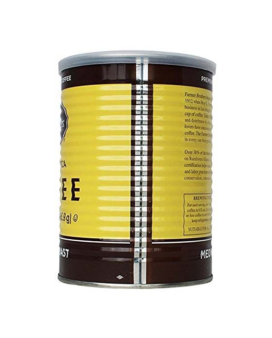  Farmer Brothers Medium Roast Ground Coffee (24 Cans/14 Oz)