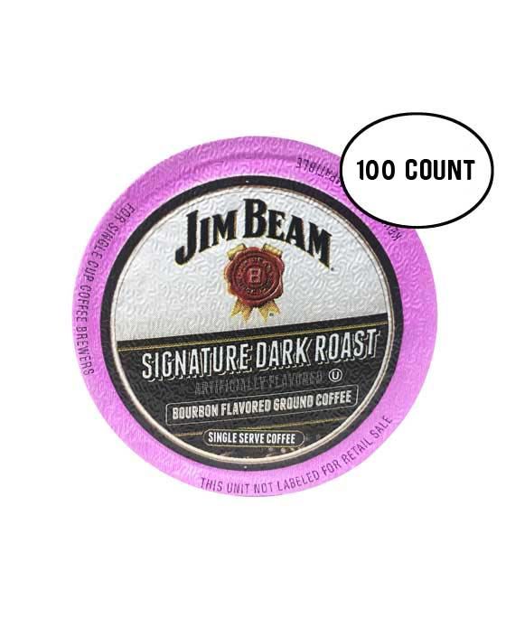  Jim Beam Dark Roast Single Serve Coffee, 100 Count Keurig 2.0 Compatible