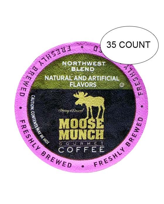  Moose Munch Coffee By Harry & David, Northwest Blend, 35 Single Serve Cups