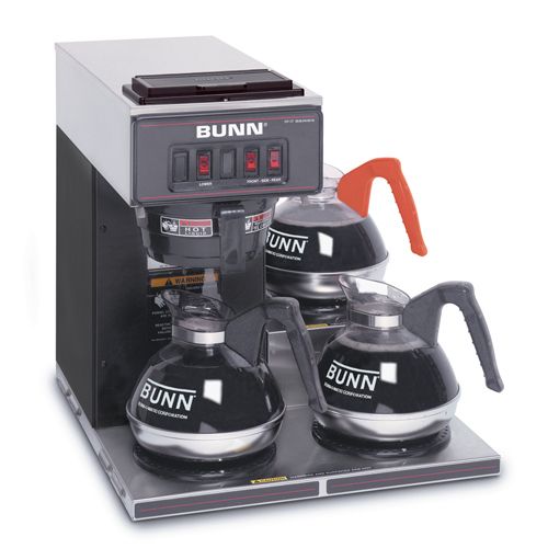 BUNN® BUNN 13300.0013: Pourover Coffee Brewer With 3 Warmers Black