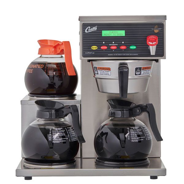  Curtis ALP3GTL12A000 G3 Alpha® Decanter 3 Station With 3 Lower Left Warmers
