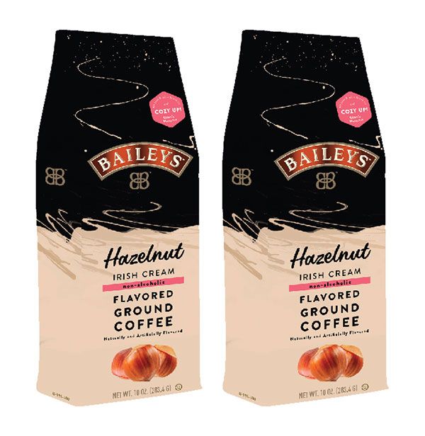 Baileys Bailey's, Hazelnut Irish Cream, Flavored Ground Coffee (2 Bags/10 Oz)