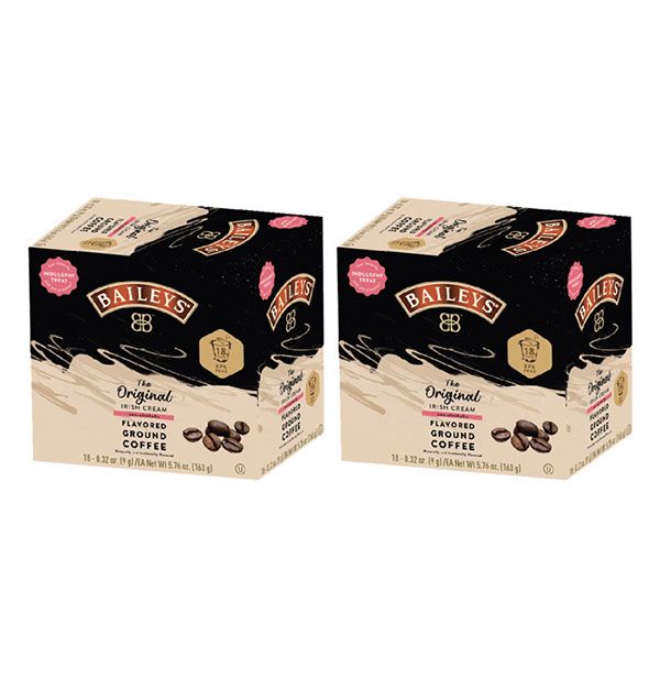 Baileys Bailey's, The Original Irish Cream Flavored Coffee, 2/18 Single Serve Cups