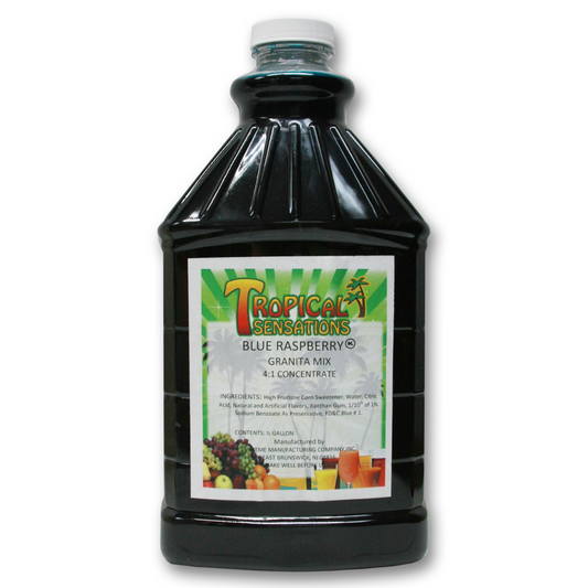  Tropical Sensations - Blue Raspbery Granita Mix, 1 Bottle 64 Oz 