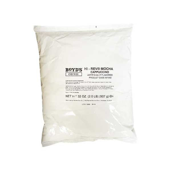 Superior Boyds Hi-Rev Mocha Cappuccino Mix 6 Bags (2 Lbs Ea)