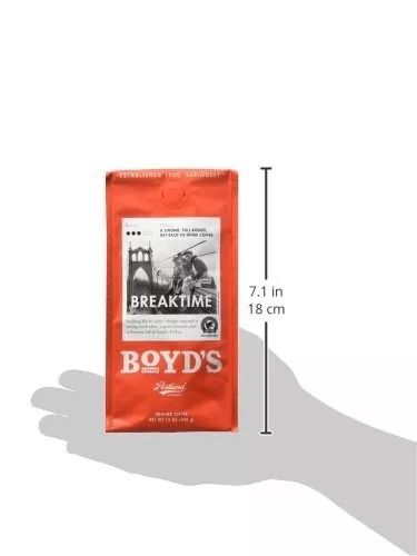  Boyd's Organic Red Wagon Coffee - Ground Dark Roast - 12-Oz 2 Bags