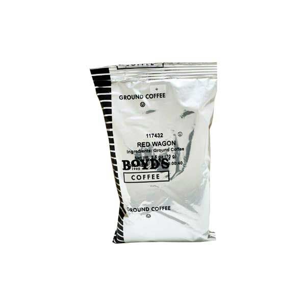  Boyd's Red Wagon Ground Coffee, 5/2.5oz Pre-Portioned Packets - 12.5oz Total