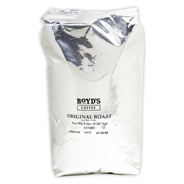  Boyd’s Original Roast Whole Bean Coffee, Medium Roast, 4/5lb Bags – Mellow & Balanced With A Hint Of Sweetness