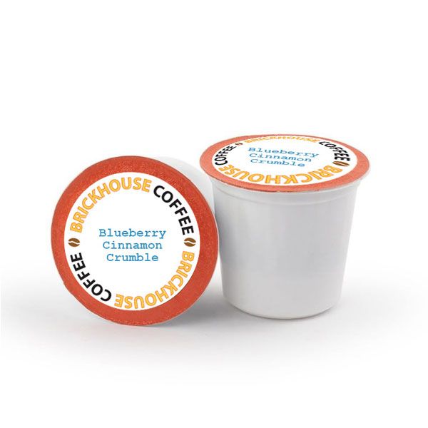  Brickhouse Single Serve Coffee, Blueberry Cinnamon Crumble, 12 Count