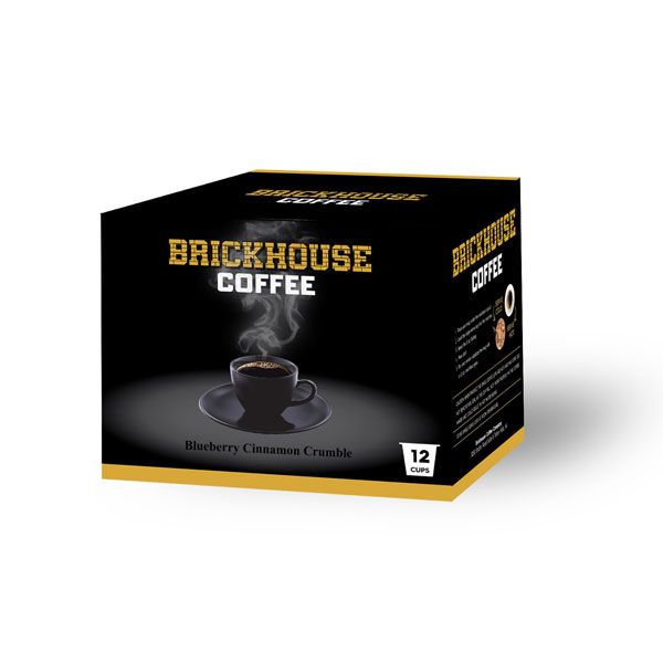  Brickhouse Single Serve Coffee, Blueberry Cinnamon Crumble, 72 Count