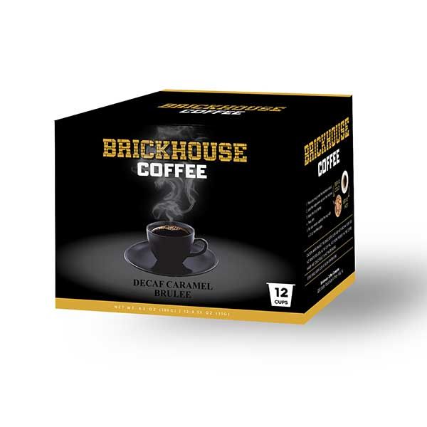  Brickhouse Single Serve Coffee, Decaf Caramel Brulee, 72 Count