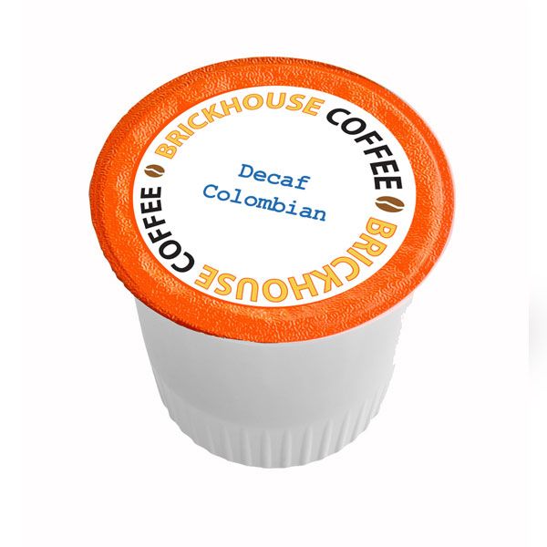  Brickhouse Single Serve Coffee, Decaf Colombian Blend, 72 Count
