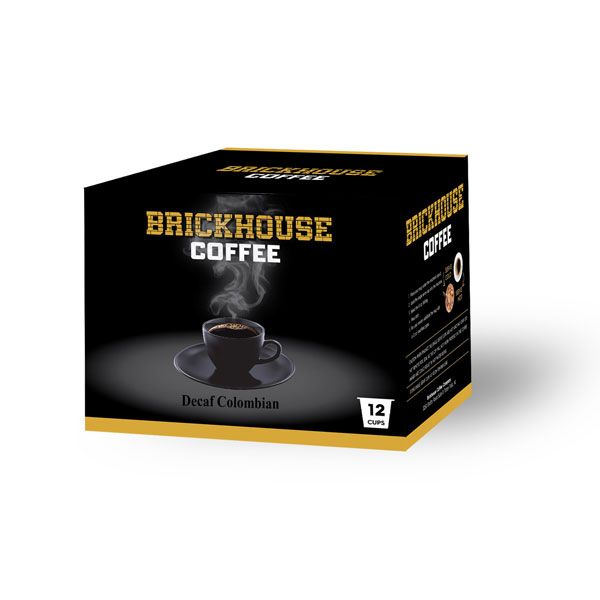  Brickhouse Single Serve Coffee, Decaf Colombian Blend, 72 Count