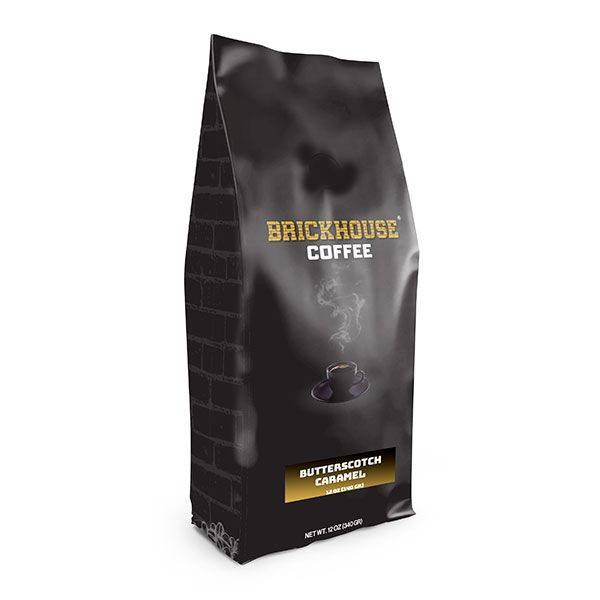  Brickhouse Ground Coffee, Butterscotch Caramel, 6/12 Oz Bags