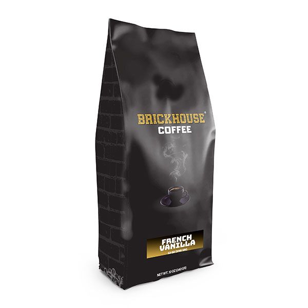  Brickhouse Ground Coffee, French Vanilla,4/12 Oz Bags