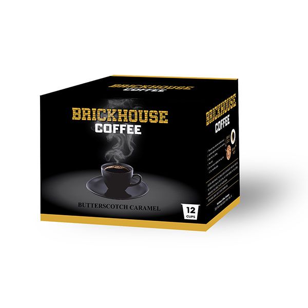  Brickhouse Single Serve Coffee, Butterscotch Caramel, 72 Count