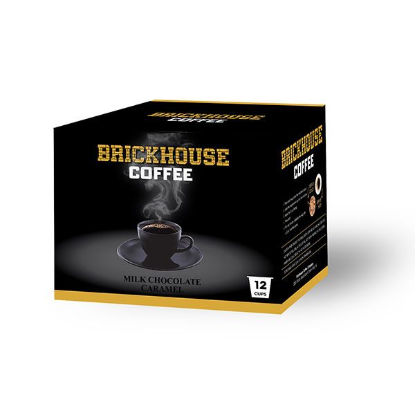  Brickhouse Single Serve Coffee, Milk Chocolate Caramel, 72 Count
