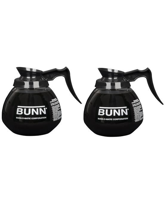 BUNN® BUNN 64oz Blk Hndl Glass Decanter (2pk)