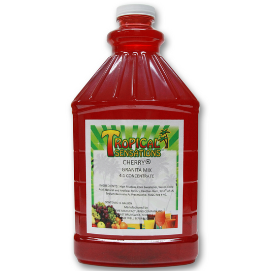  Tropical Sensations - Cherry Granita Mix, 1 Bottle 64 Oz 
